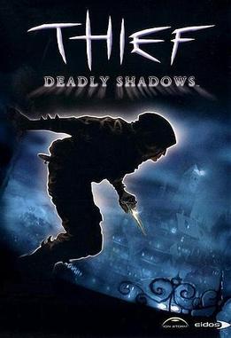 The cover of Thief: Deadly Shadows, a stealth game with memorable scary moments