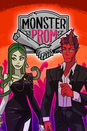 The cover for the video game Monster Prom, a dating simulator where you get to date monsters